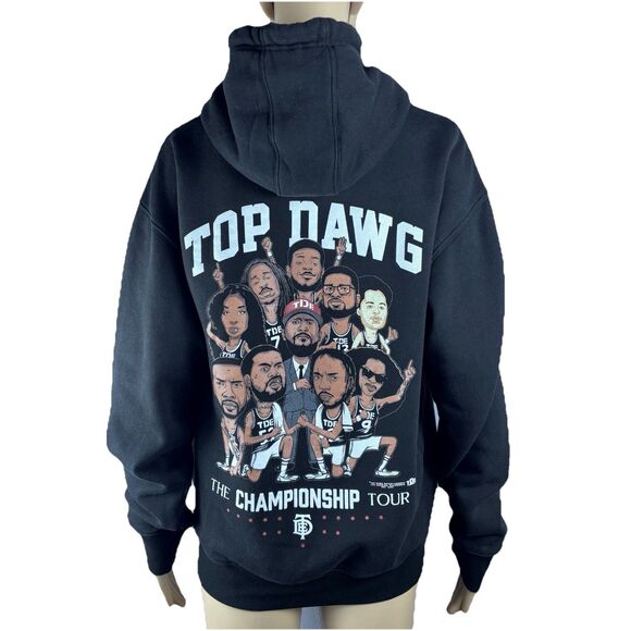 TDE Top Dawg Championship Tour Pullover Hoodie Men Large  CVBlack Kendrick Lamar - Picture 1 of 12